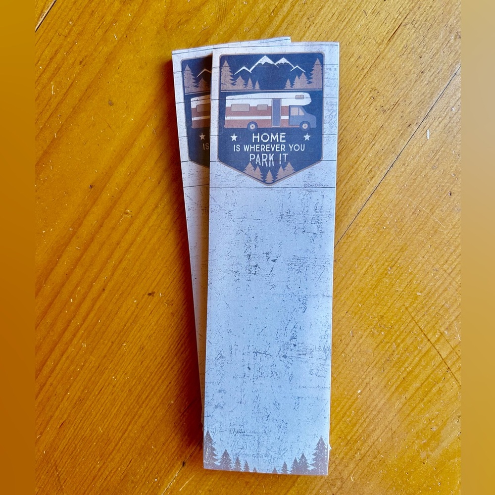 " Home Is Wherever You Park It " Magnetic Notepad